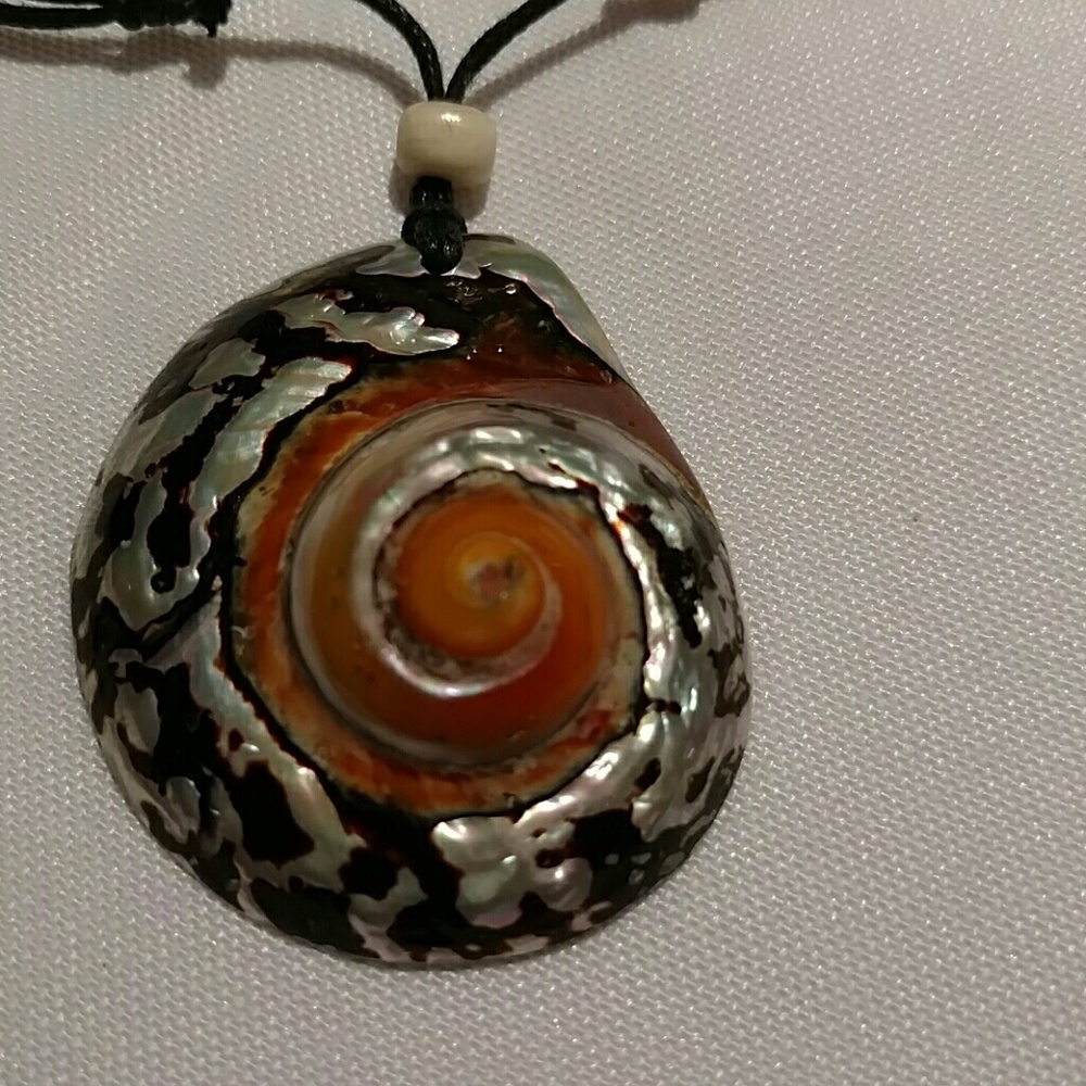 Real Shell Necklace On Adjustable String - image 2