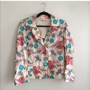 Johnny Was Floral Embroidered Jacket