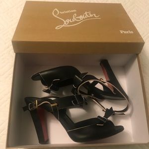 Christian Louboutin Black Leather Heels