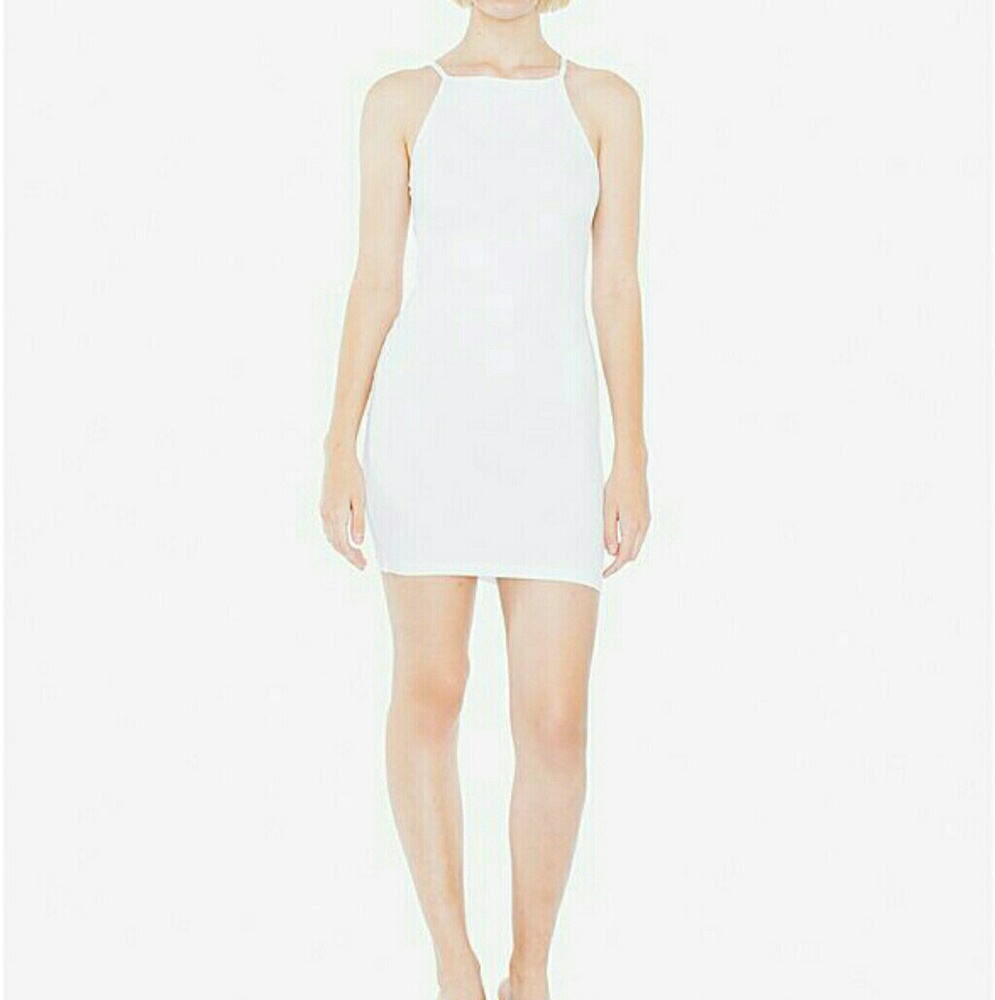 American apparel High neck white bodycon dress !