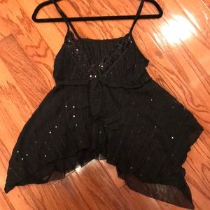 Black sparkly top