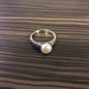 14k gold and silver pearl ring..final markdown