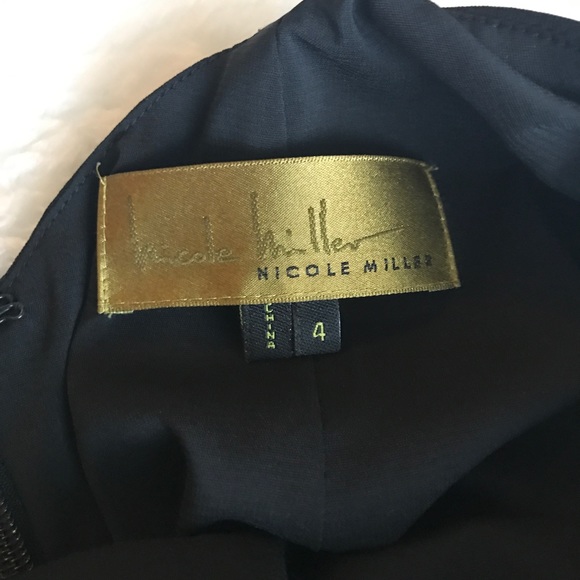 Nicole Miller // backless ruffle silk LBD dress - Picture 4 of 5