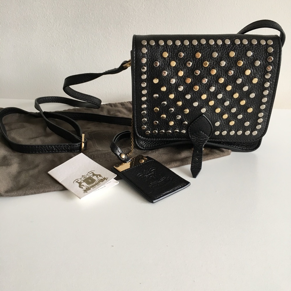 Trussardi studded crossbody mini bag