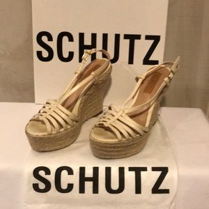 SCHUTZ ivory wedges