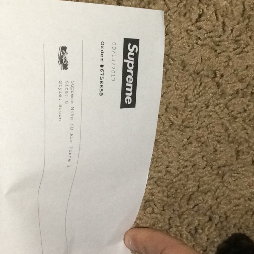 Supreme brown AIRFORCE 2(AF2) SHOES - Picture 1 of 3
