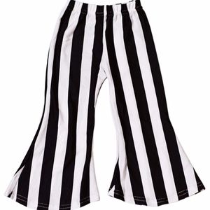 Black and White Stripe Bell Bottoms