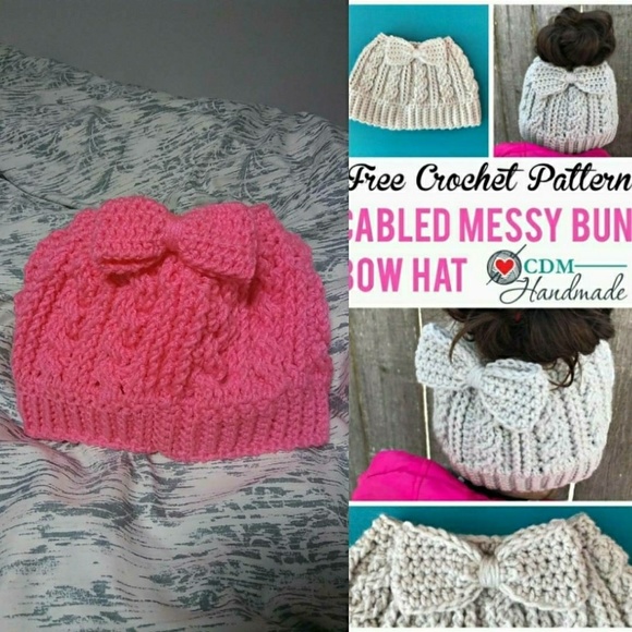 Messy Bun Hat - Picture 2 of 2