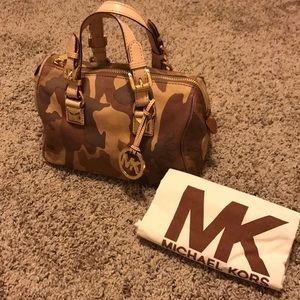 Authentic MK Michael Kors rare camo print purse