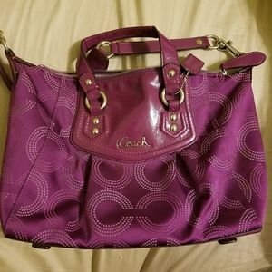 Coach purse - plum