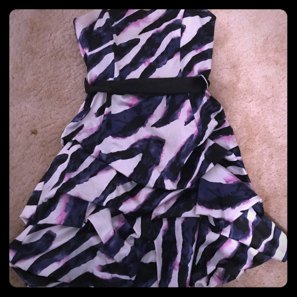 Tweeze Me strapless striped dress