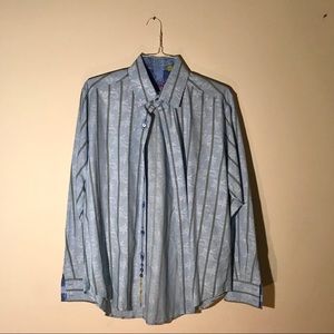 Men’s Robert Graham Light Blue Dress Shirt