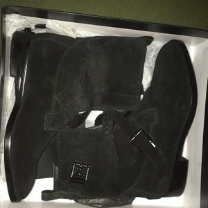 Alexander wang suede calf boots