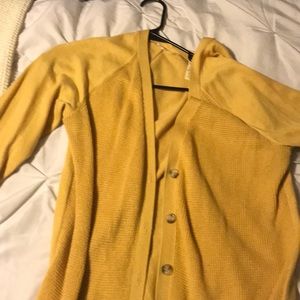 Burnt Yellow Cardigan