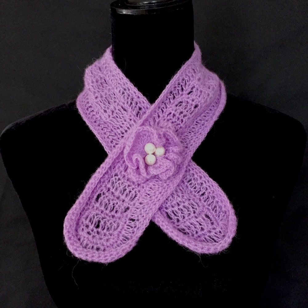 Lavender Floral Neck Warmer