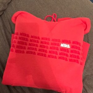 Pink nike sweatshirt hoodie
