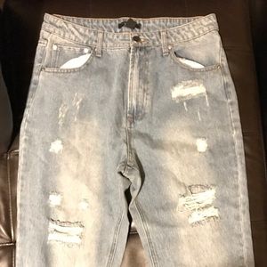 Forever 21 Ripped Boyfriend Jeans