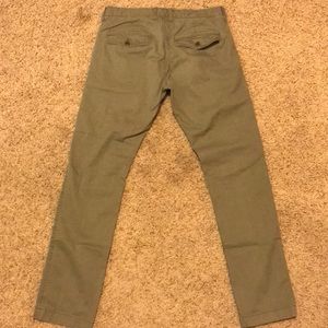 Olive green chinos
