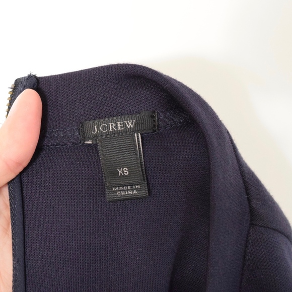 ❌SOLD❌J.Crew Dark Navy Fringe Hem Sweatshirt - Picture 8 of 8