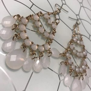 White earrings