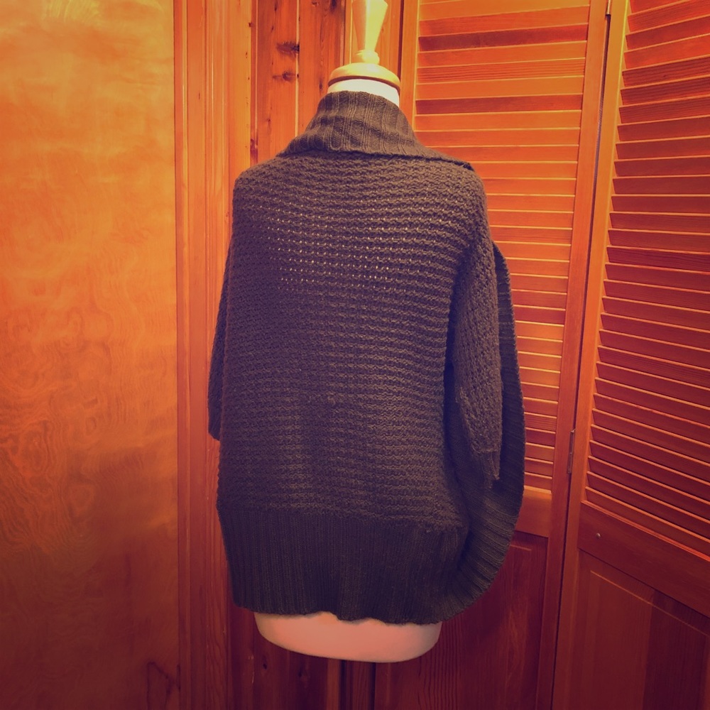 Dark green knit sweater