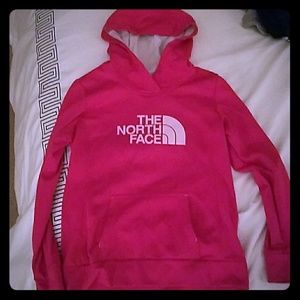 Hot Pink North face women's sweater Med