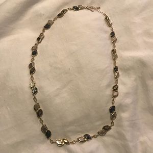 Kendra Scott gold and pewter necklace