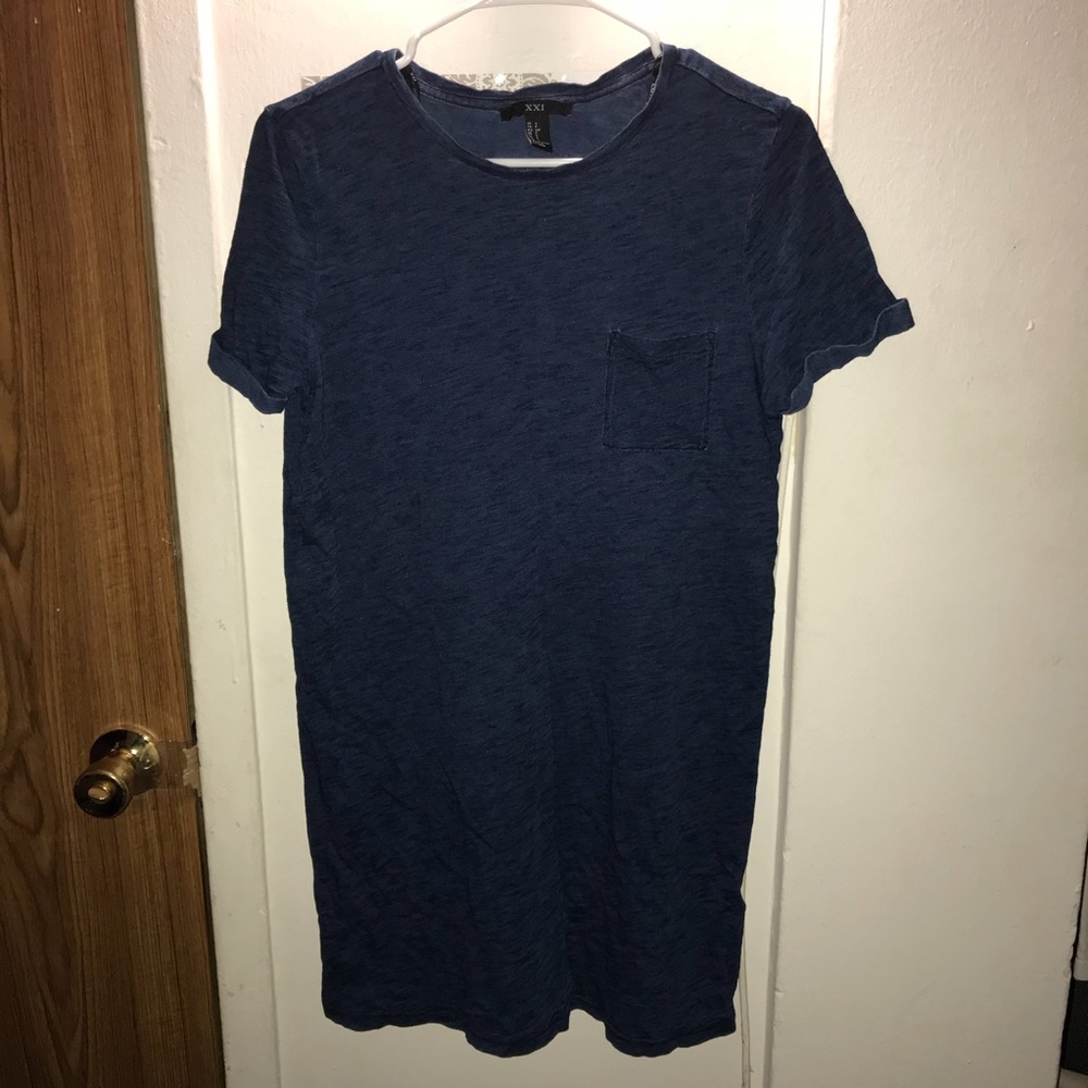 Dark Blue T-shirt Dress