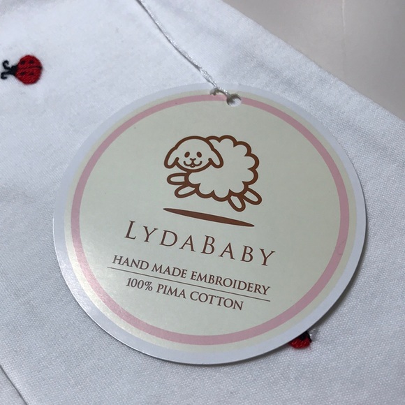 NEW Lyda Baby Girl Pima Cotton Ladybug Footie - Picture 2 of 3