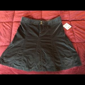 Athleta Gray Stretch Corduroy skirt