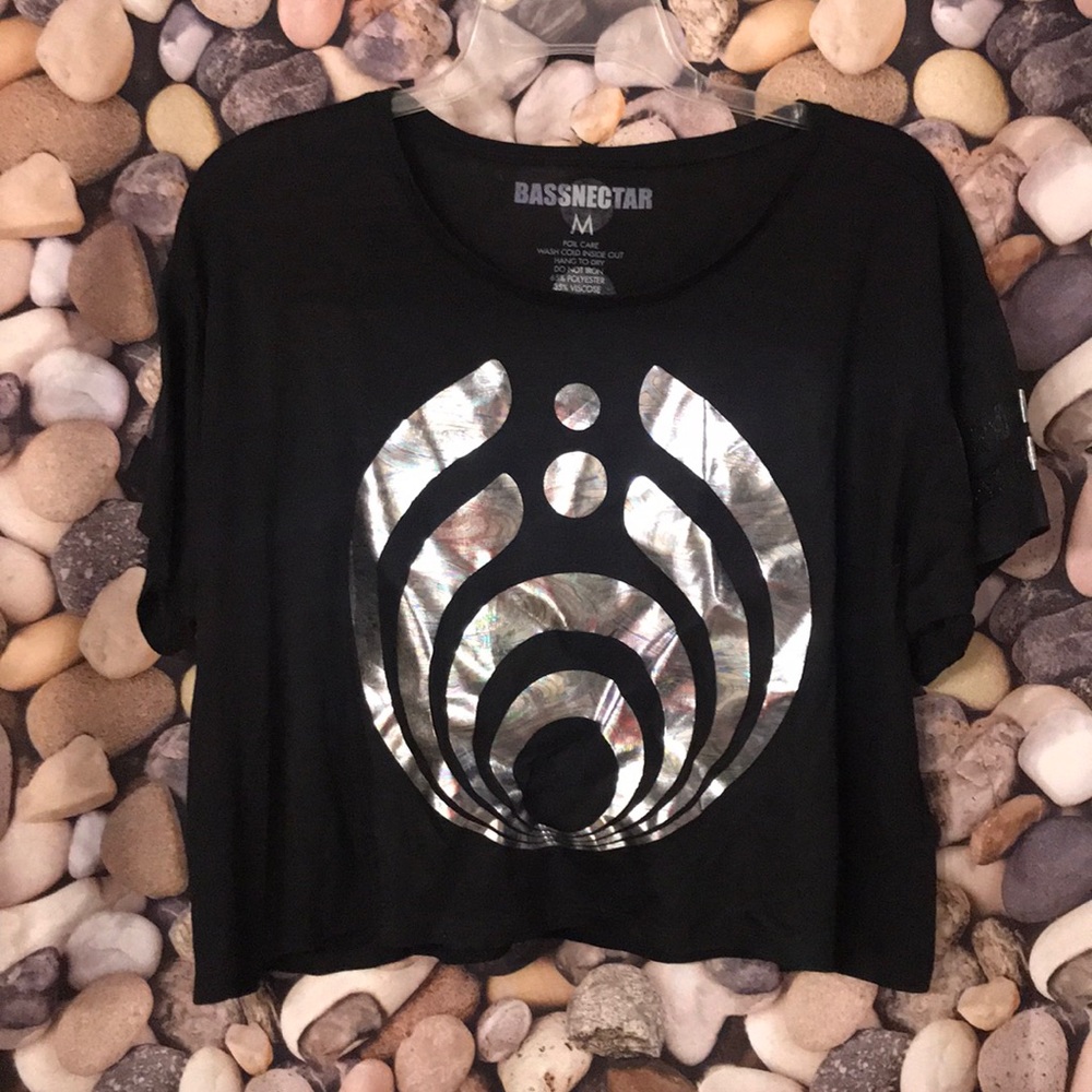Bassnectar Reflective Crop Top