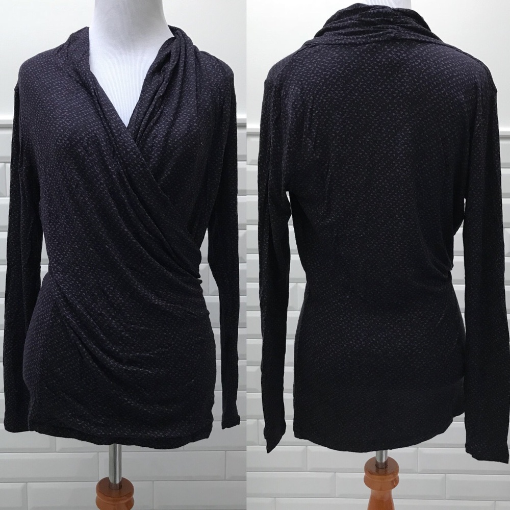 Banana Republic Wrap Front Longsleeve Top