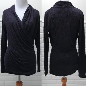 Banana Republic Wrap Front Longsleeve Top