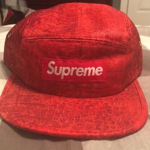 Supreme 5 panel Red Leopard