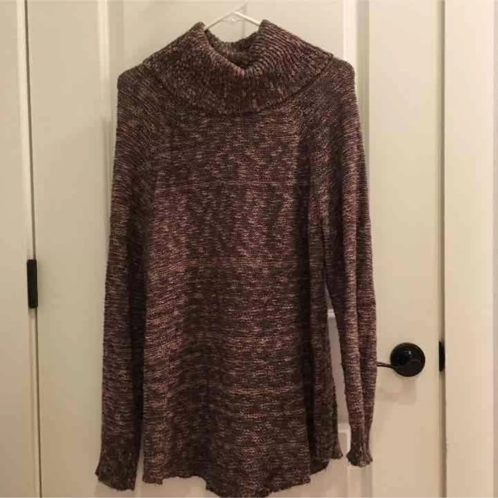 Brown sweater dress