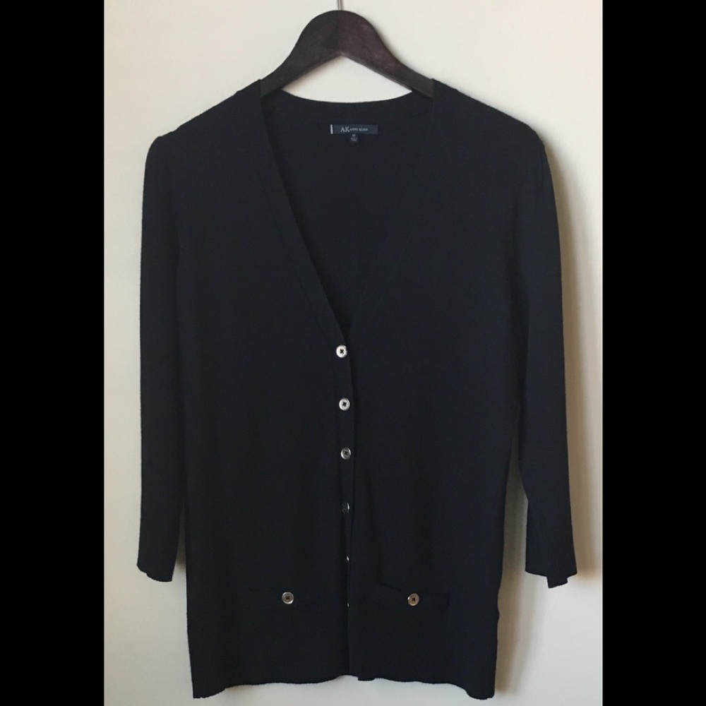 Anne Klein Black Cardigan Sweater