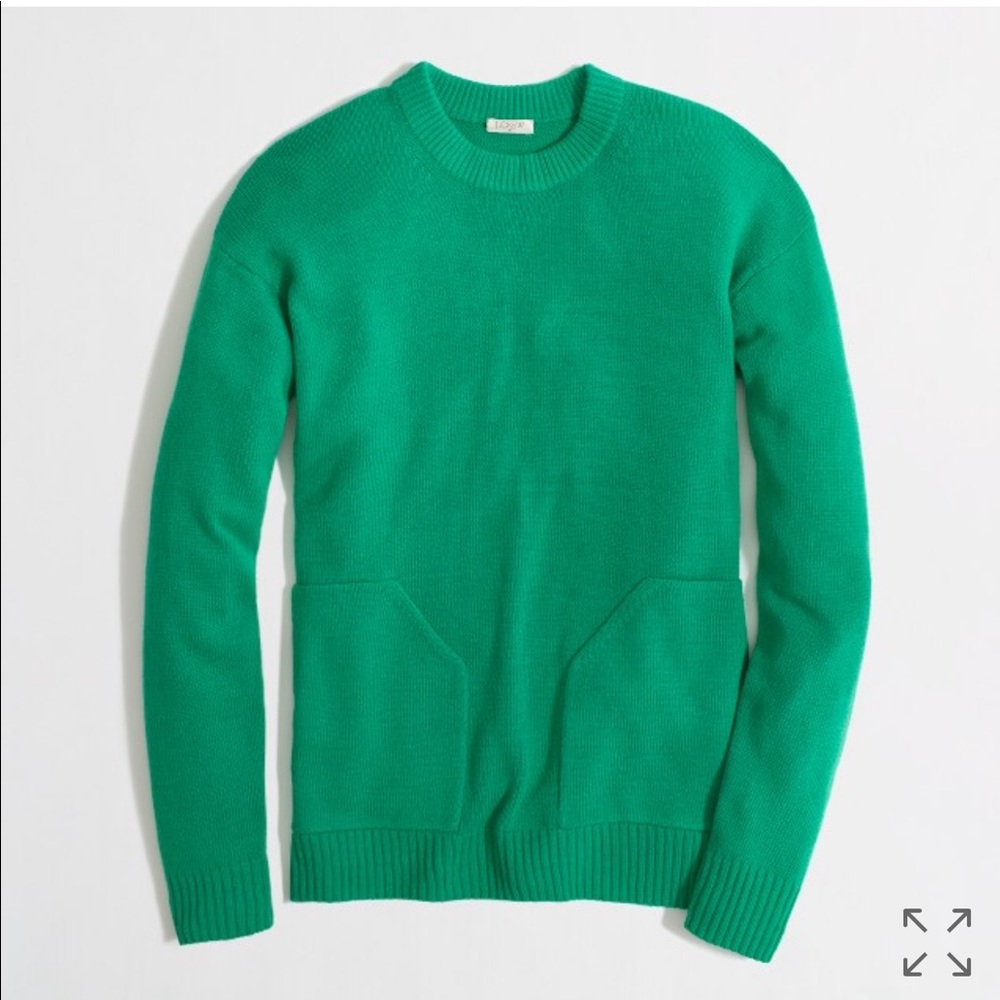 Green J Crew Sweater