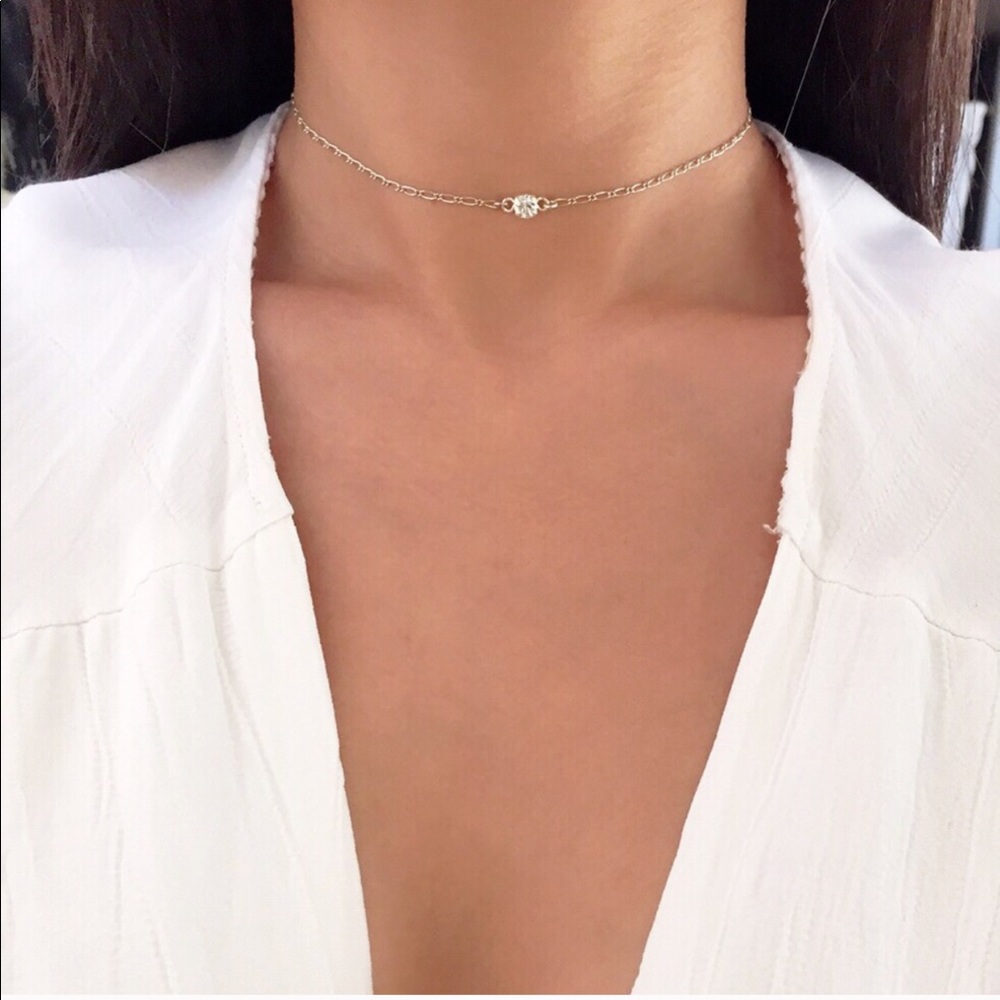 Silver Swarovski 1895 Crystal Necklace - Picture 3 of 4