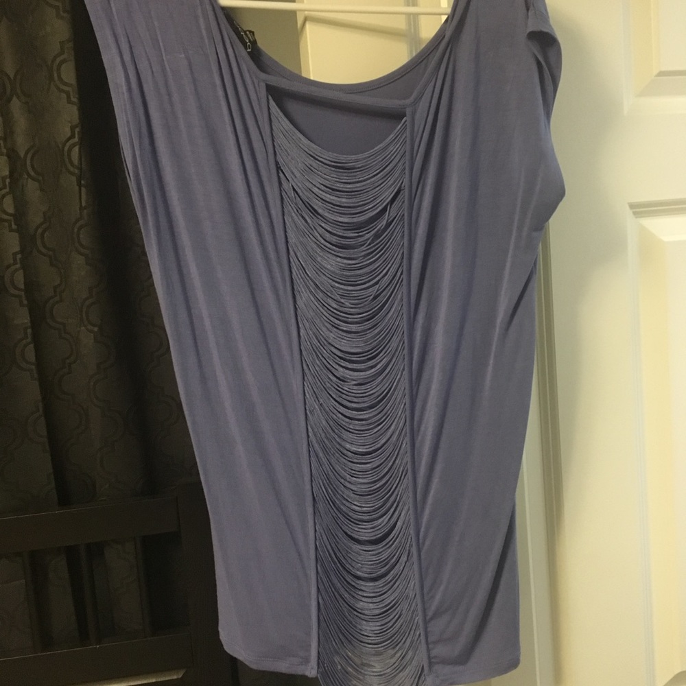 Bebe periwinkle blouse
