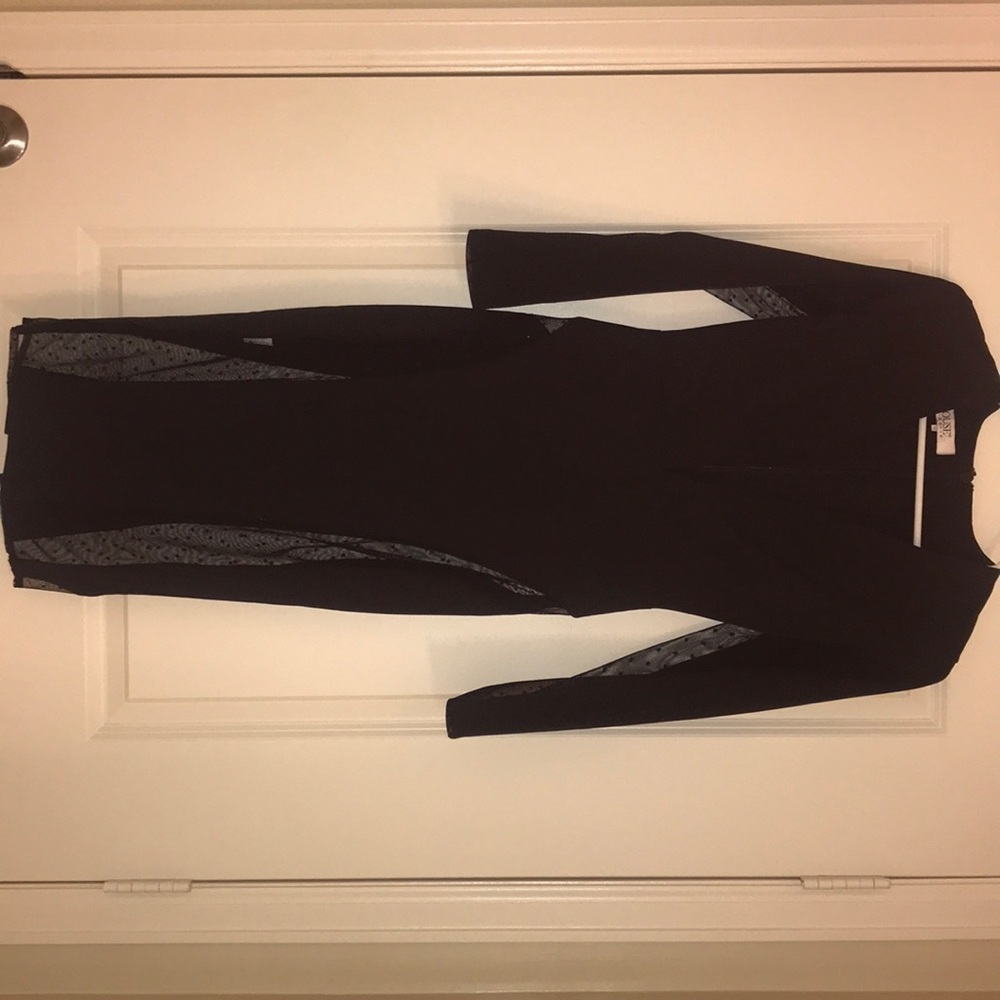 House of London black long sleeve dress.