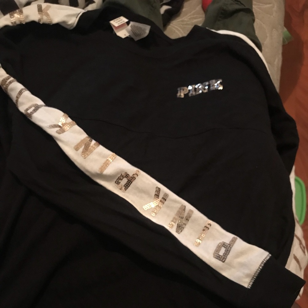 Pink Victoria secret bling sweater