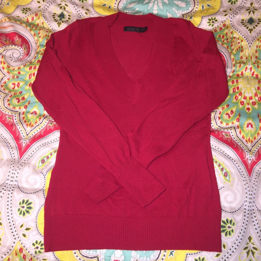 The Limited small red sweater