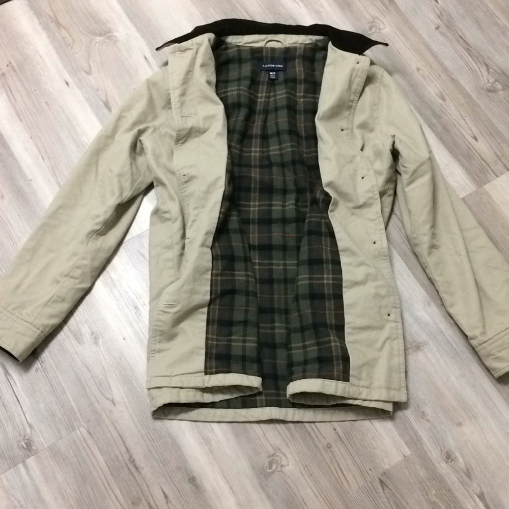 🏔Lands’ End🏔Fleece Lined Coat
