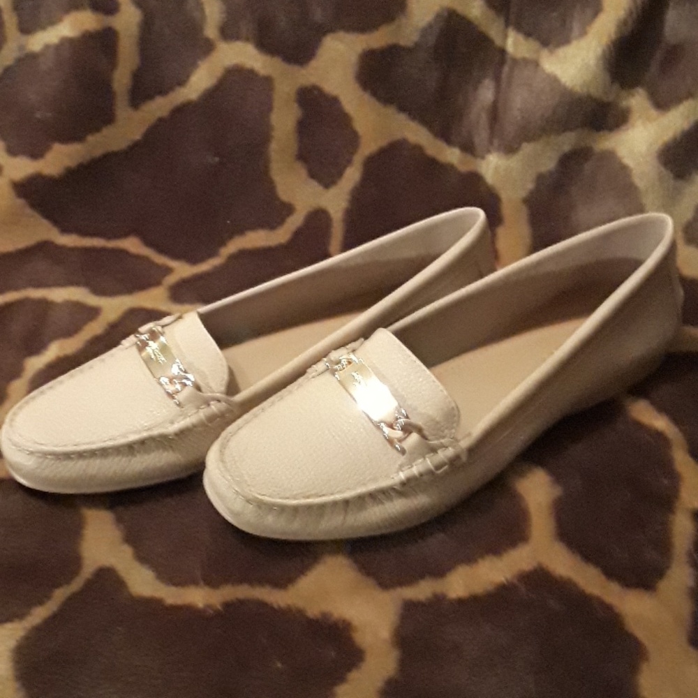 Coach Olive pebbled grained leather loafers