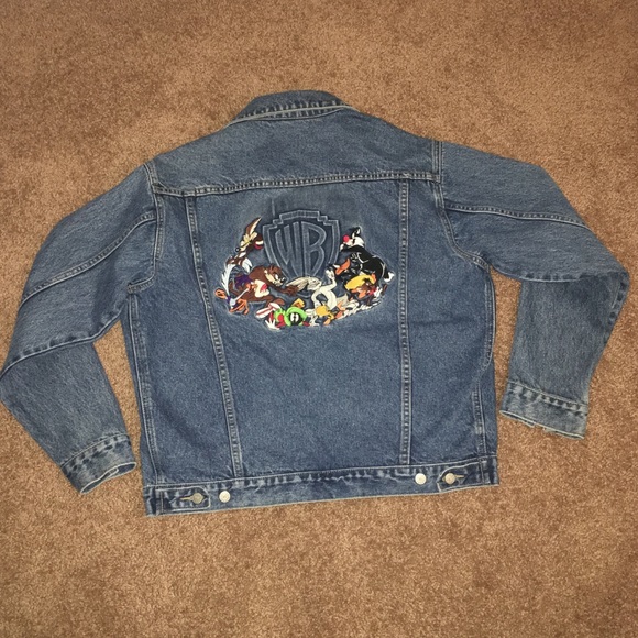 vintage looney tunes denim jacket