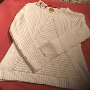 NWT white ladies sweater