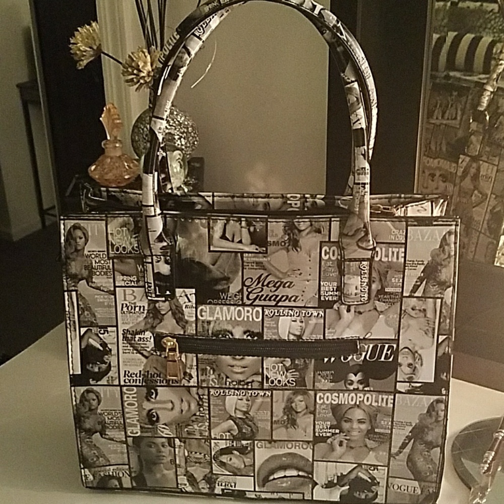 Handbag with shoulder  strap