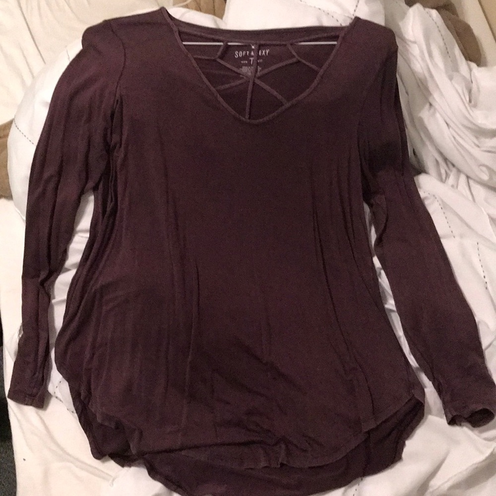 American eagle purple top