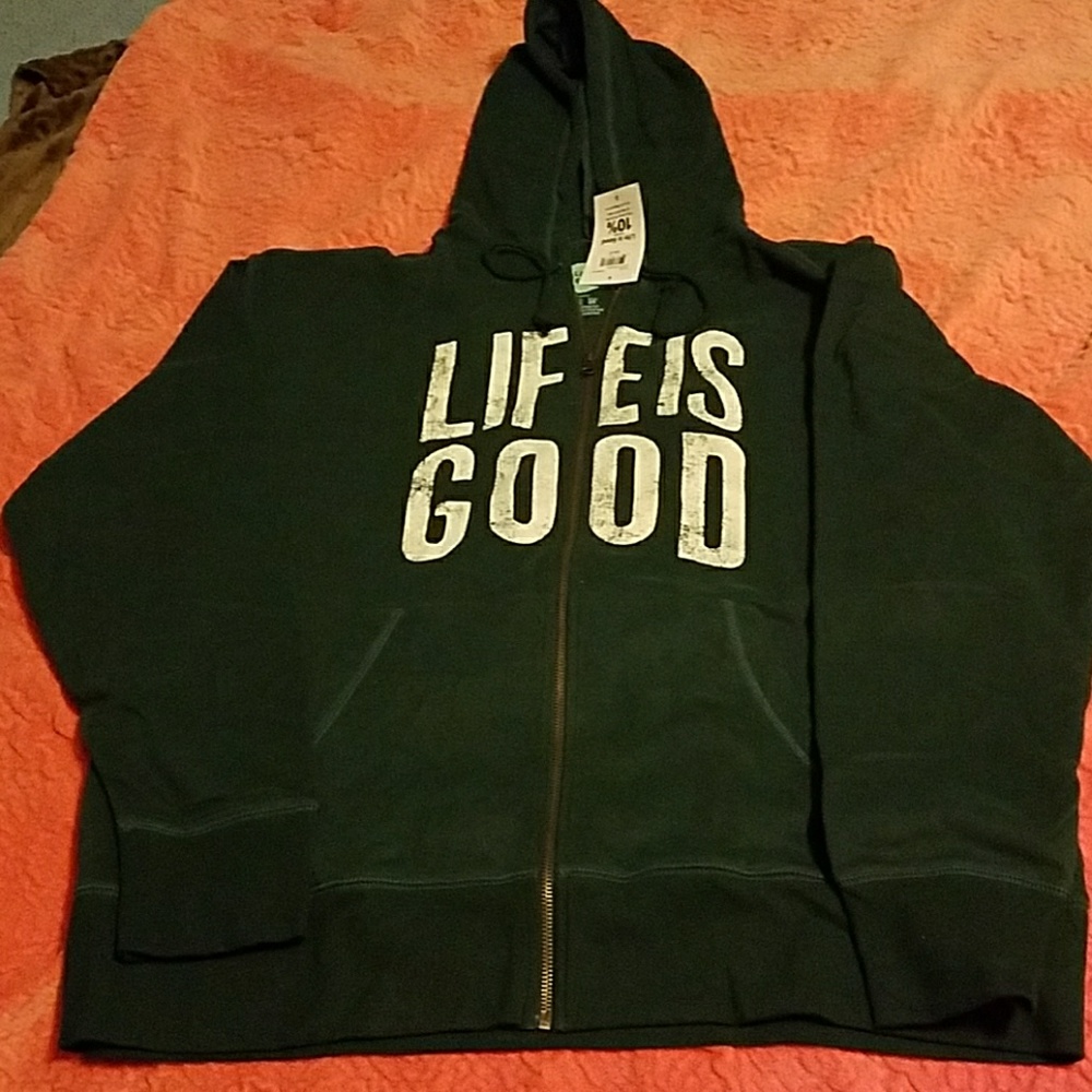 NWT Men's "Life is Good" Hoodie