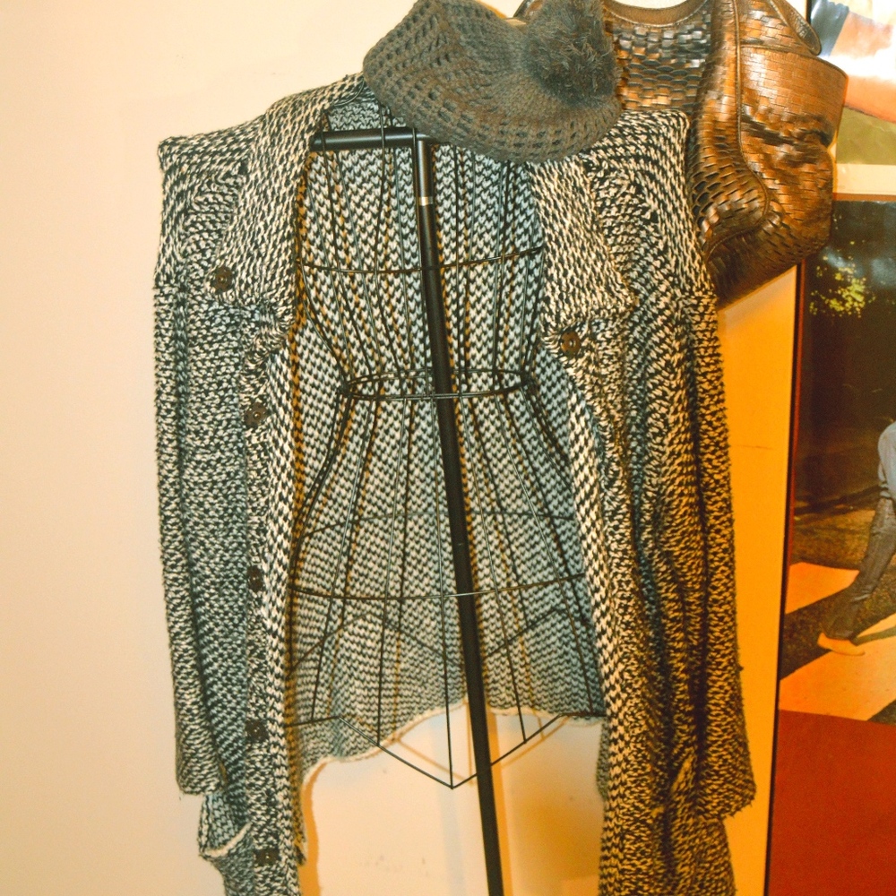 Eileen Fisher Heavy Knit Cardigan Sweater